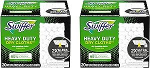 Swiffer Sweeper Heavy Duty Mop Pad Refills for Floor Mopping and Cleaning, All Purpose Multi Surface Floor Cleaning Product, 20 Count, 2 Pack